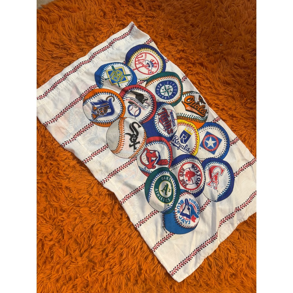 Vintage MLB All Over Print Pillowcase Montreal Expos Astros Braves Baseball 90s